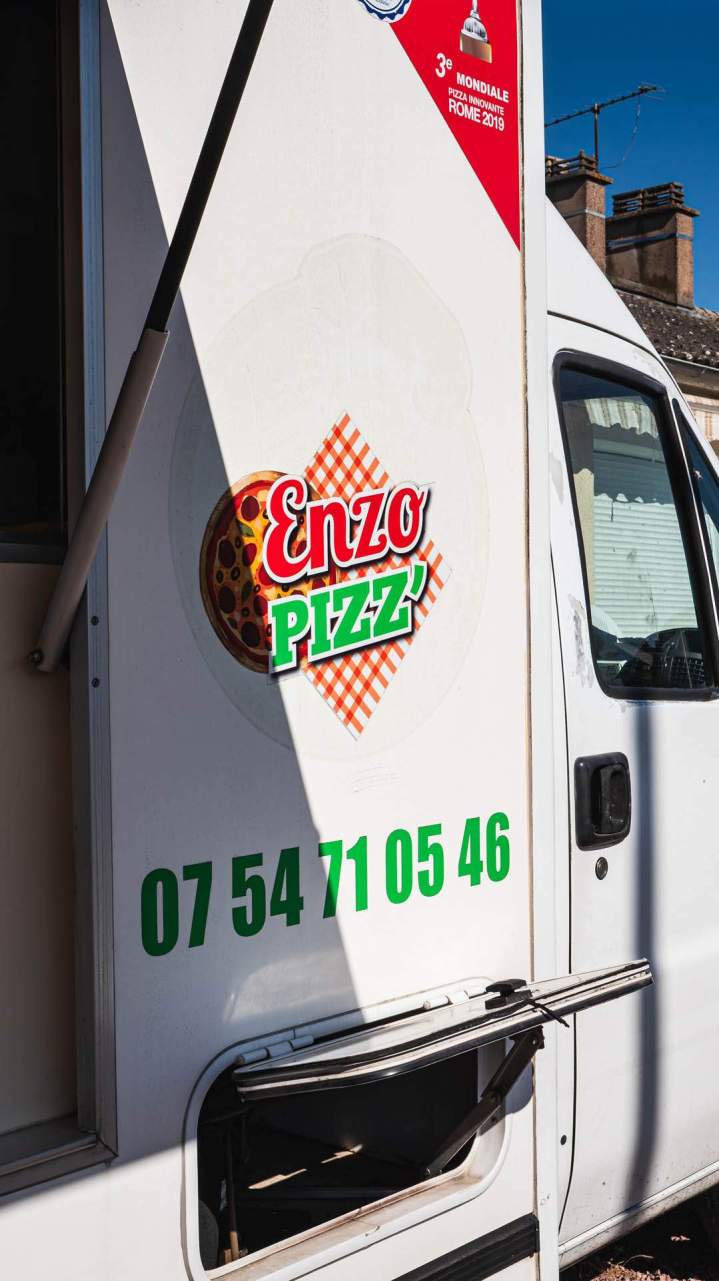 Privatisation food truck pizza Mehun-sur-Yèvre